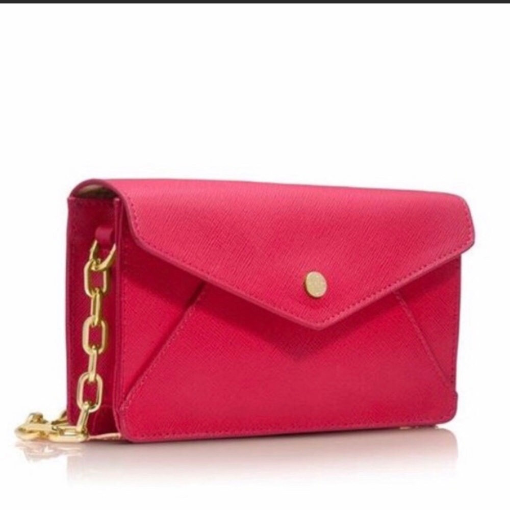 Tory Burch Envelope Leather Crossbody Bag